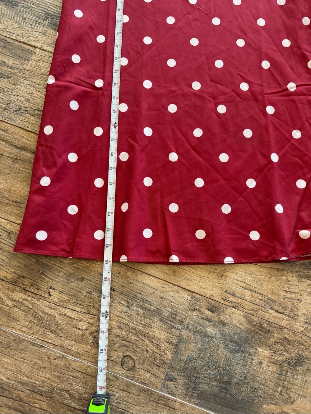Princess Polly End Credits Off Shoulder Pleat Maxi Dress in red polka dot - Picture 10 of 10